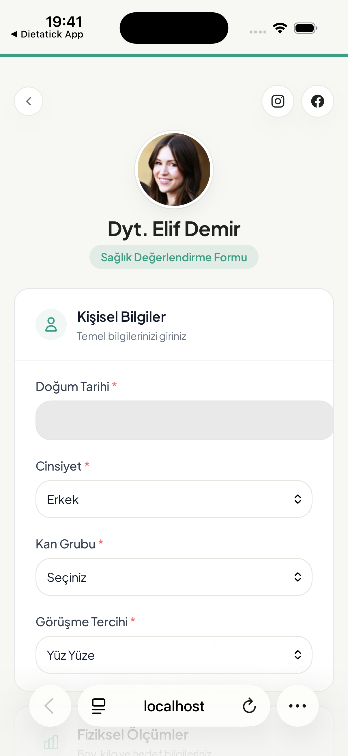 Tanı / anamnez formları
